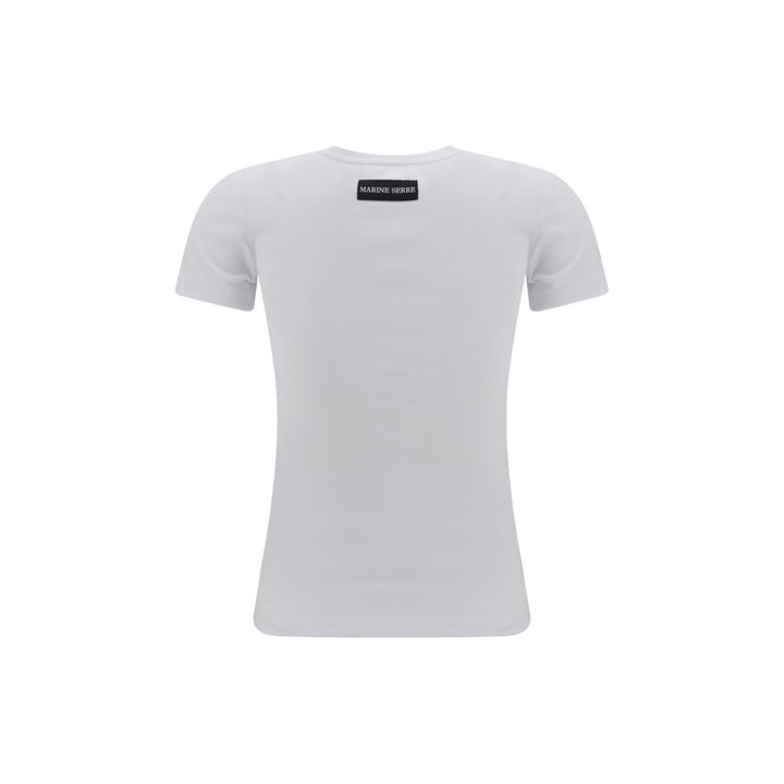 Marine Serre White Cotton T-Shirt