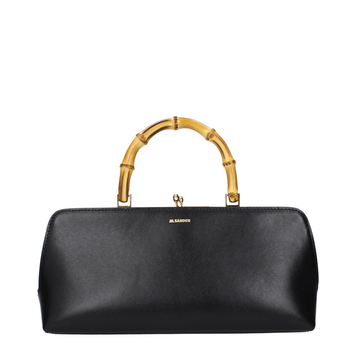 Jil Sander Black Leather Handbag