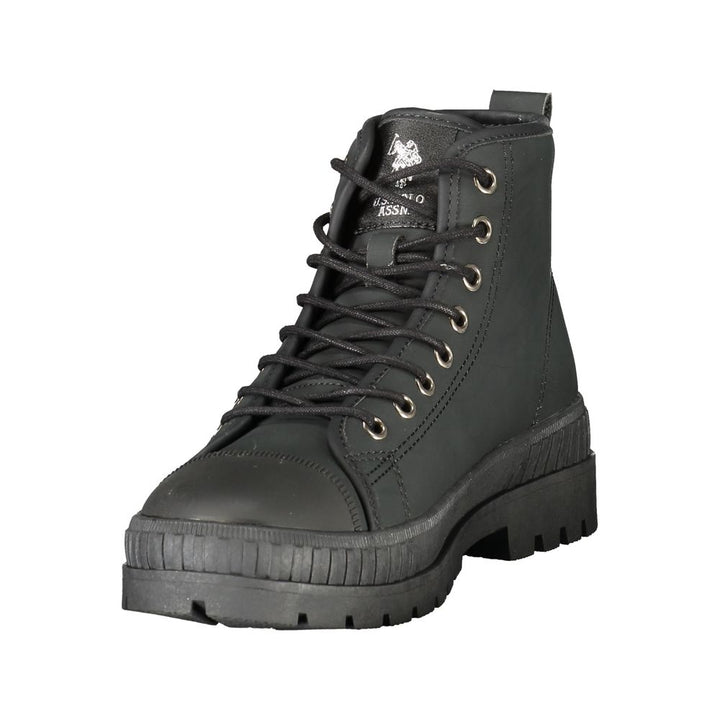 U.S. POLO ASSN. Black Polyurethane Women's Boot