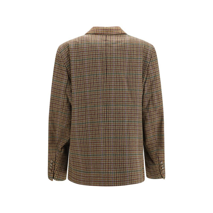 Ganni Brown Recycled Wool Blazer