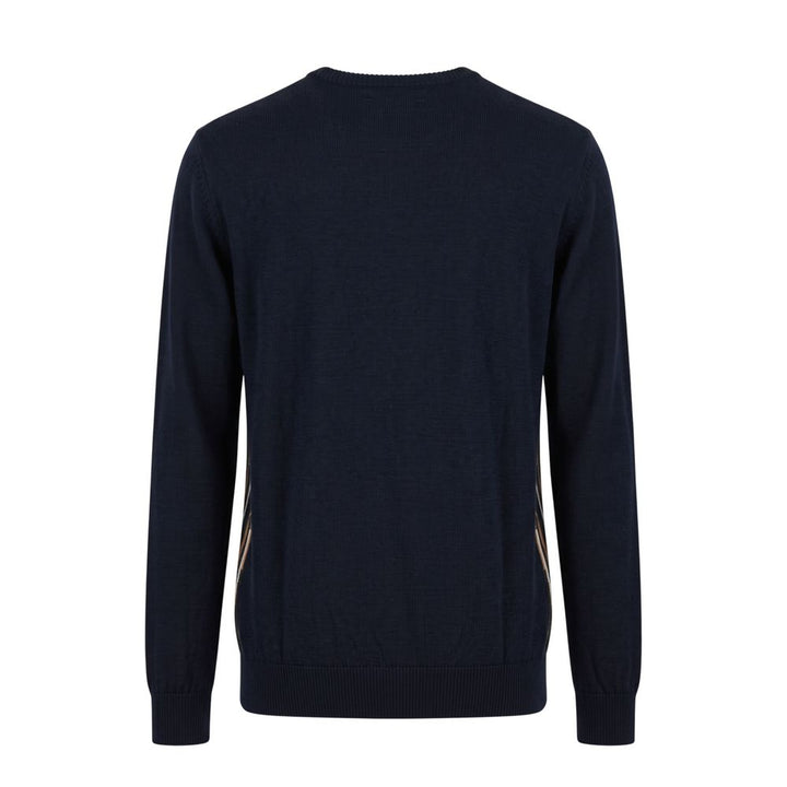 Roberto Pepe Luxury Blue Wool Men's Sweater