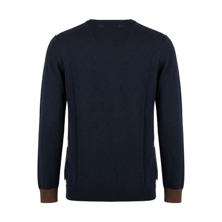 Roberto Pepe Luxury Blue Wool Men's Sweater
