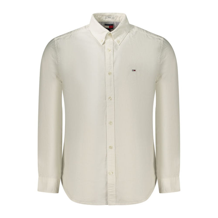 Tommy Hilfiger White Cotton Men's Shirt