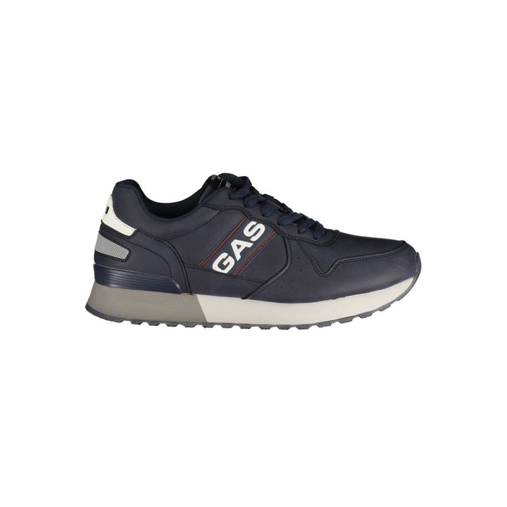 Gas Blue Polyurethane Men's Sneaker