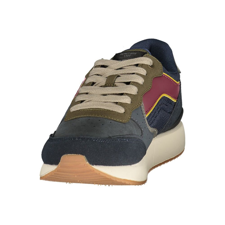 Gas Blue Polyurethane Men's Sneaker