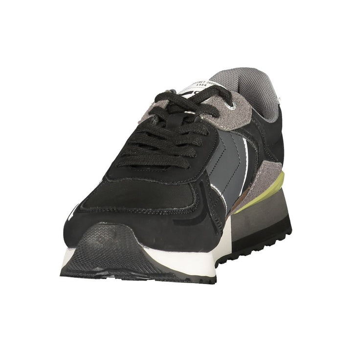 Gas Black Polyurethane Men's Sneaker