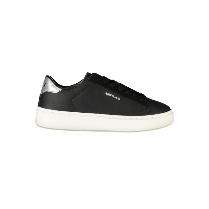 Gas Black Polyurethane Womens Sneaker