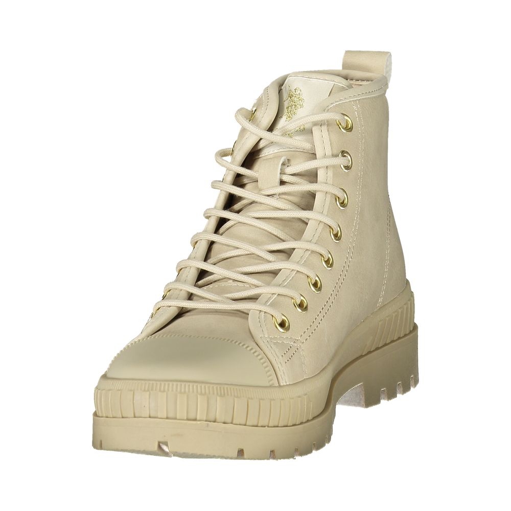U.S. POLO ASSN. Beige Polyurethane Women's Boot