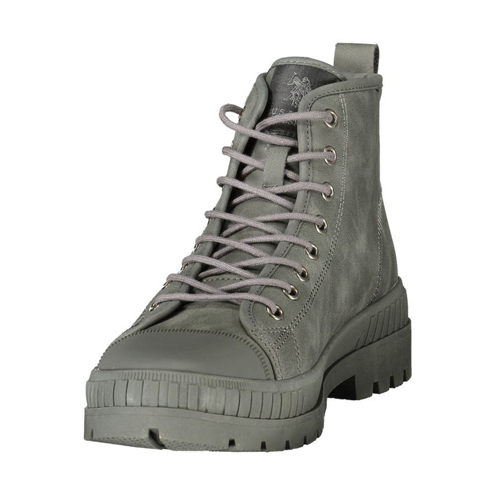 U.S. POLO ASSN. Gray Polyurethane Men Boot