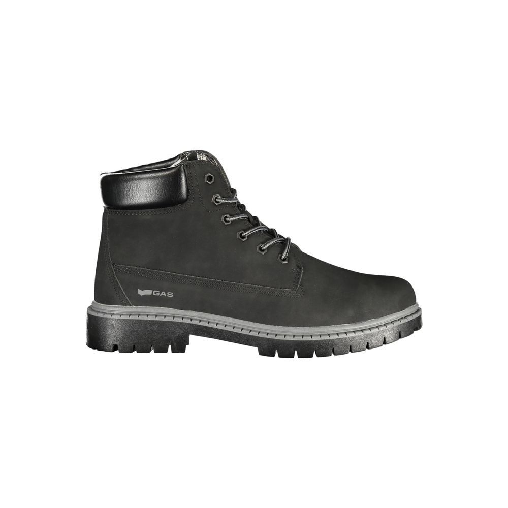 Gas Black Polyurethane Uomo Stivaletti