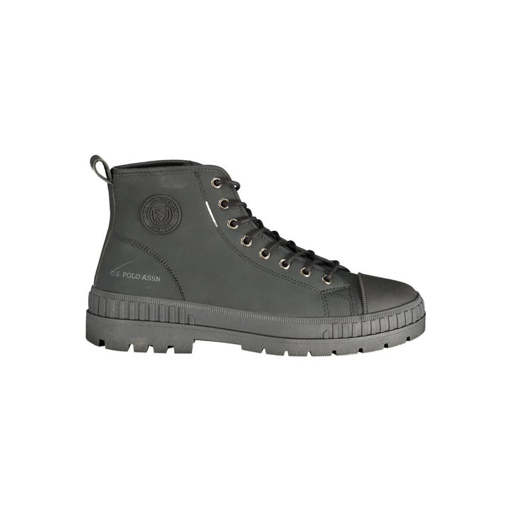 U.S. POLO ASSN. Black Polyurethane Men's Boot