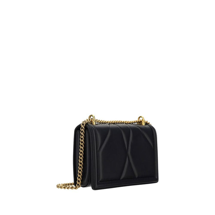 Dolce & Gabbana Black Lamb Ovis Aries Shoulder Bag
