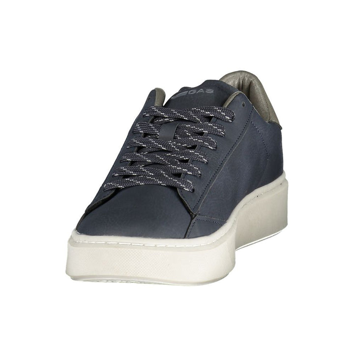 Gas Blue Polyurethane Men's Sneaker