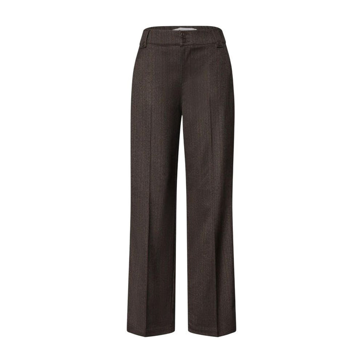 Street One Brown Polyester Casual Pants