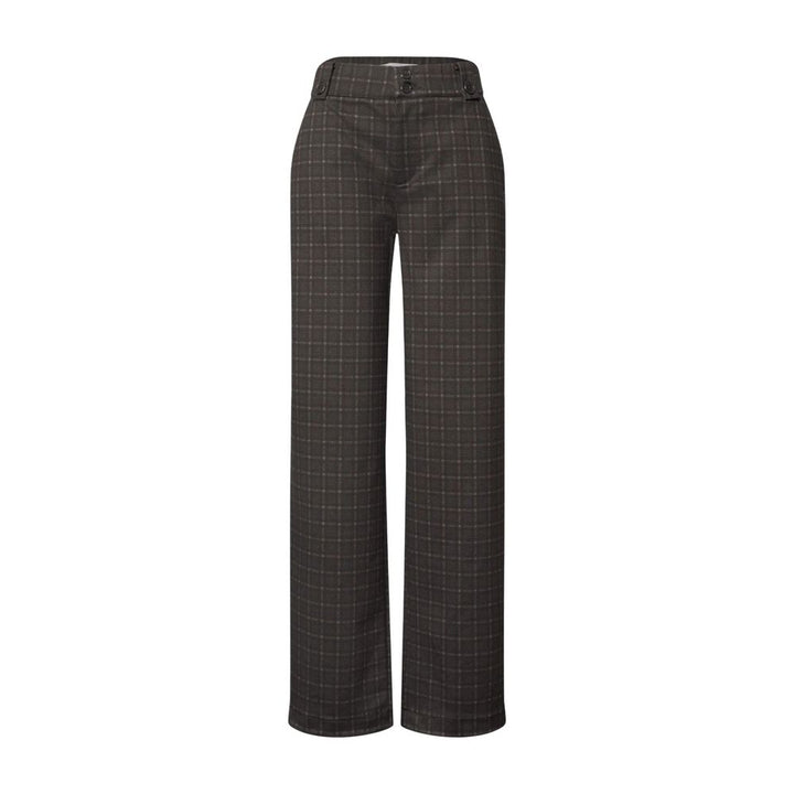 Street One Brown Polyester Casual Pants