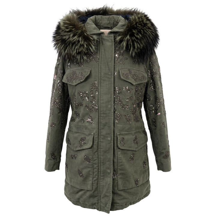Mr&Mrs Italy Green Cotton Women Jacket