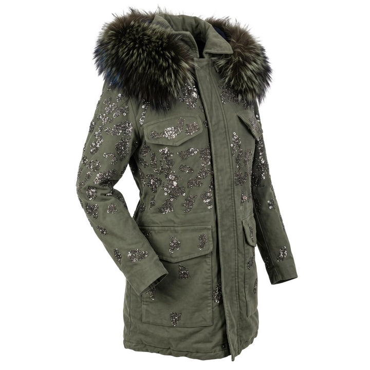 Mr&Mrs Italy Green Cotton Women Jacket
