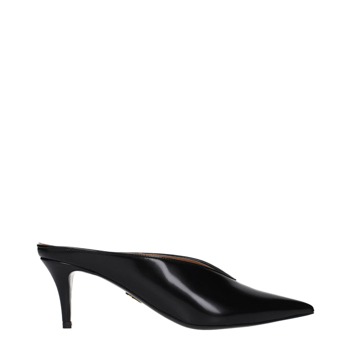 Stella McCartney Black Leather High Heel Pumps