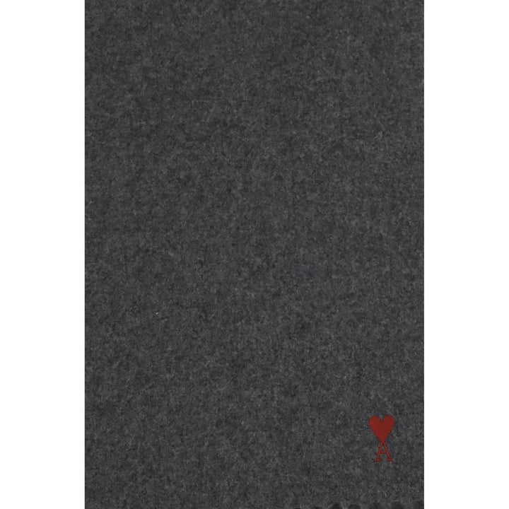 Ami Paris Gray Wool Oves Aries Foulard