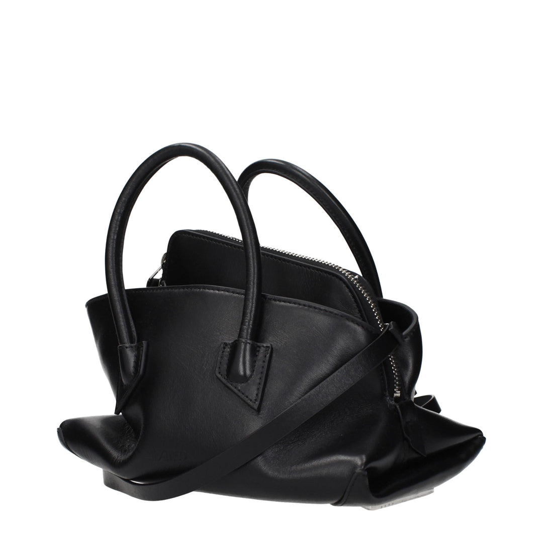 The Attico Black Leather Handbag
