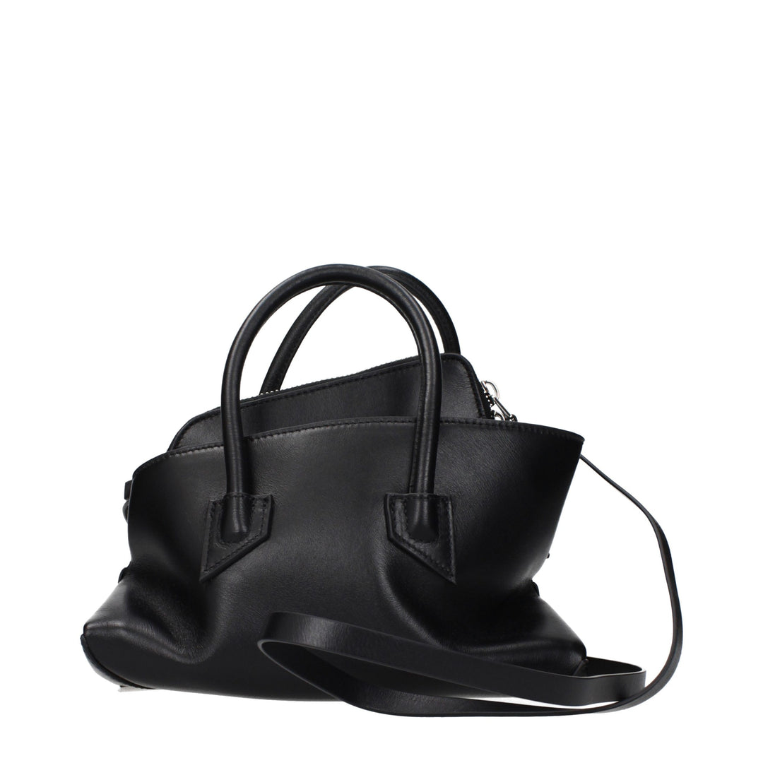 The Attico Black Leather Handbag