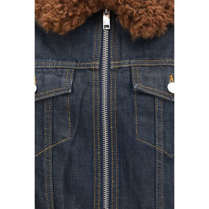Ganni Blue Cotton Denim Jacket
