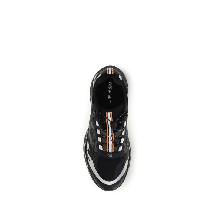Off-White Black Polyester Athletic Sneakers