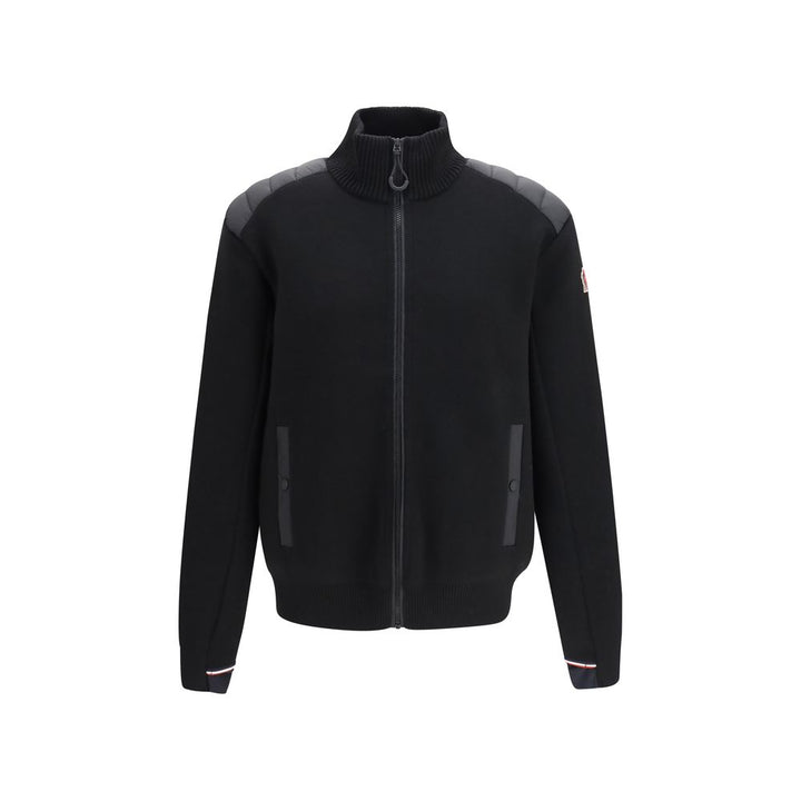 Moncler Grenoble Black Wool Oves Aries Cardigan