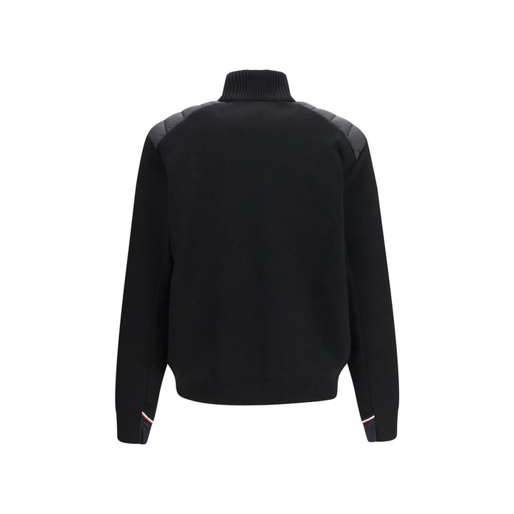 Moncler Grenoble Black Wool Oves Aries Cardigan