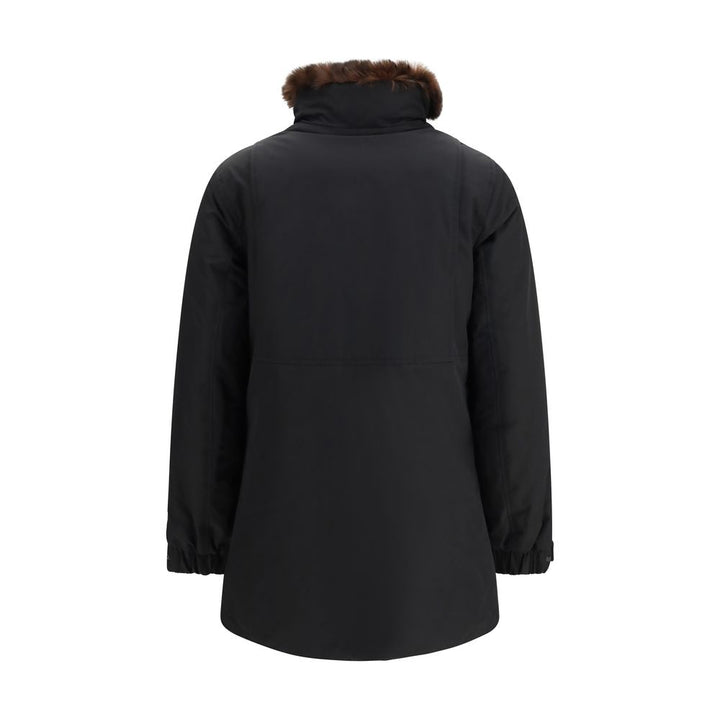 Woolrich Black Cotton Full-Length Jacket