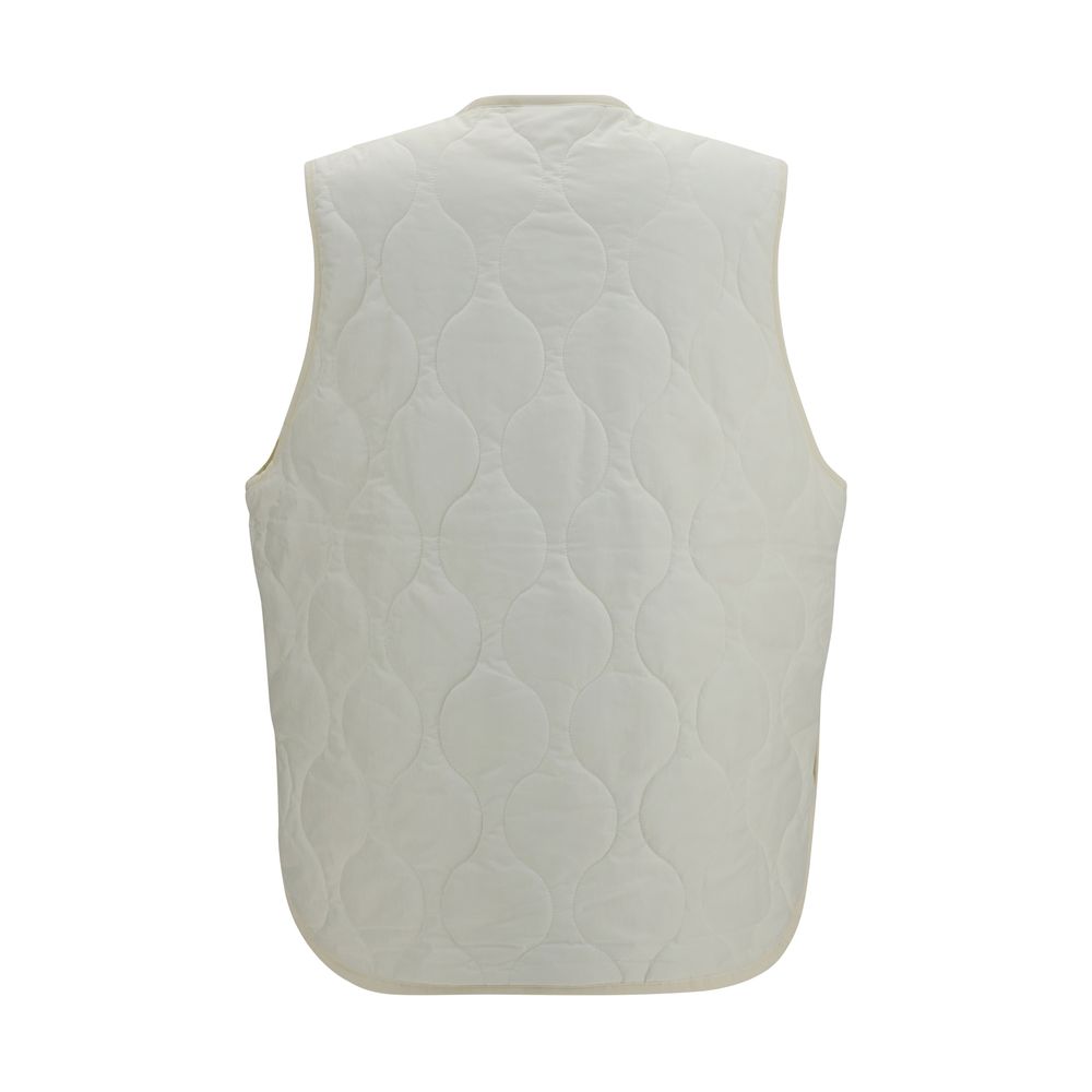 New Balance White Polyamide Sleeveless Jacket