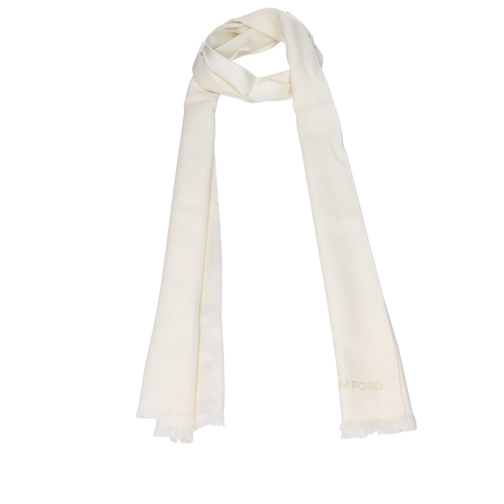Tom Ford Beige Silk Foulard