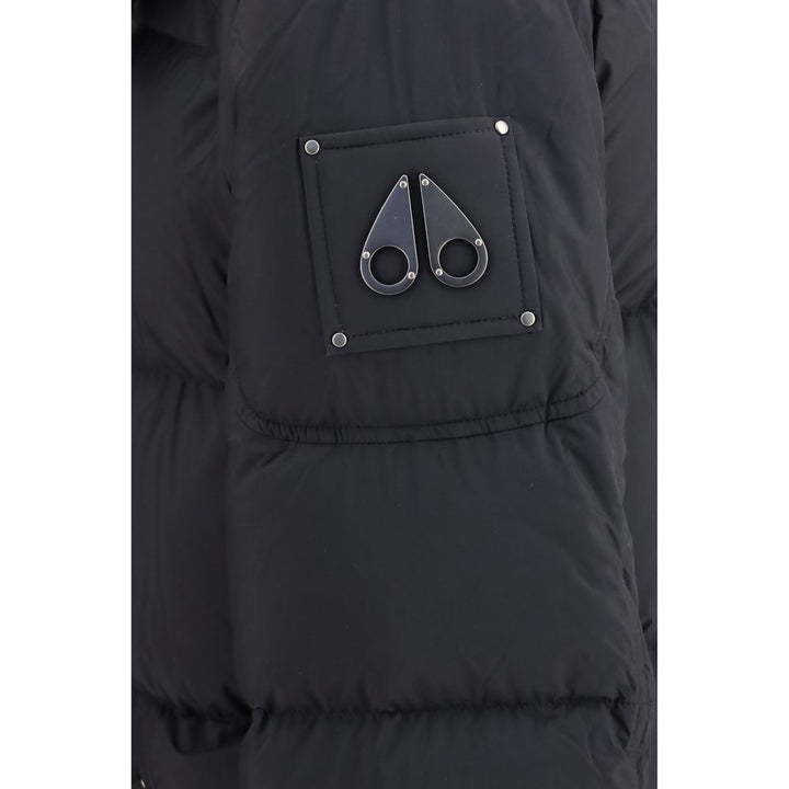 Moose Knuckles Black Nylon Coat