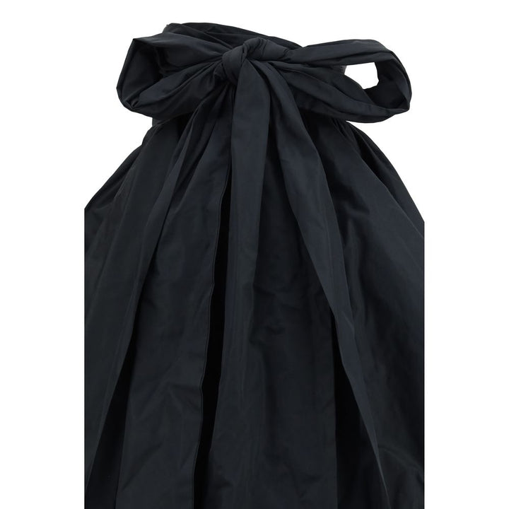 Blumarine Black Polyester Midi Skirt