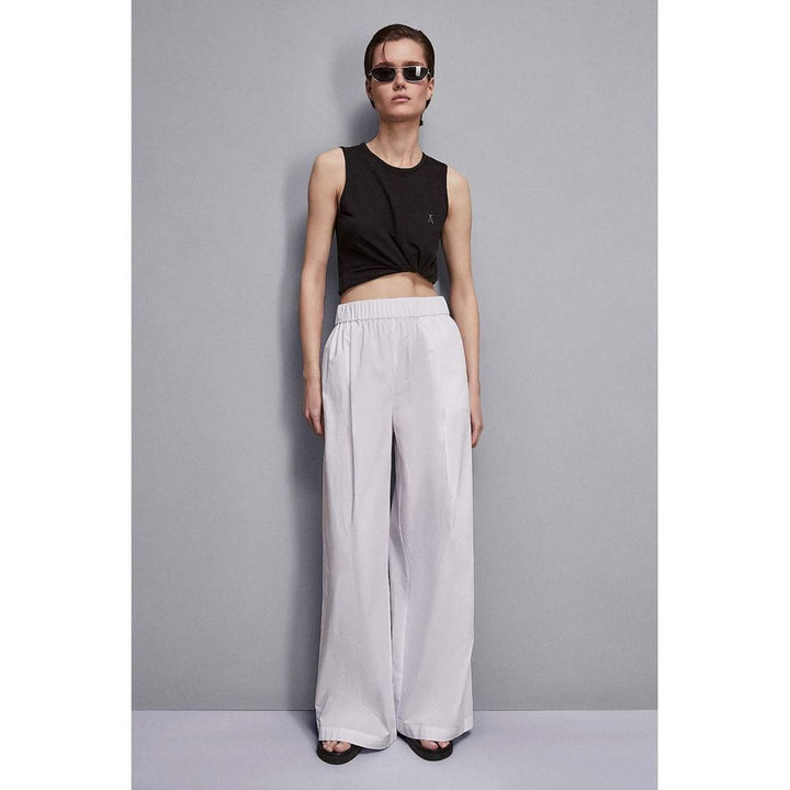 Patrizia Pepe White Cotton Casual Pants