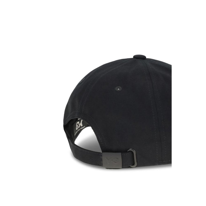 Y-3 Black Cotton Cap (Baseball Hat)