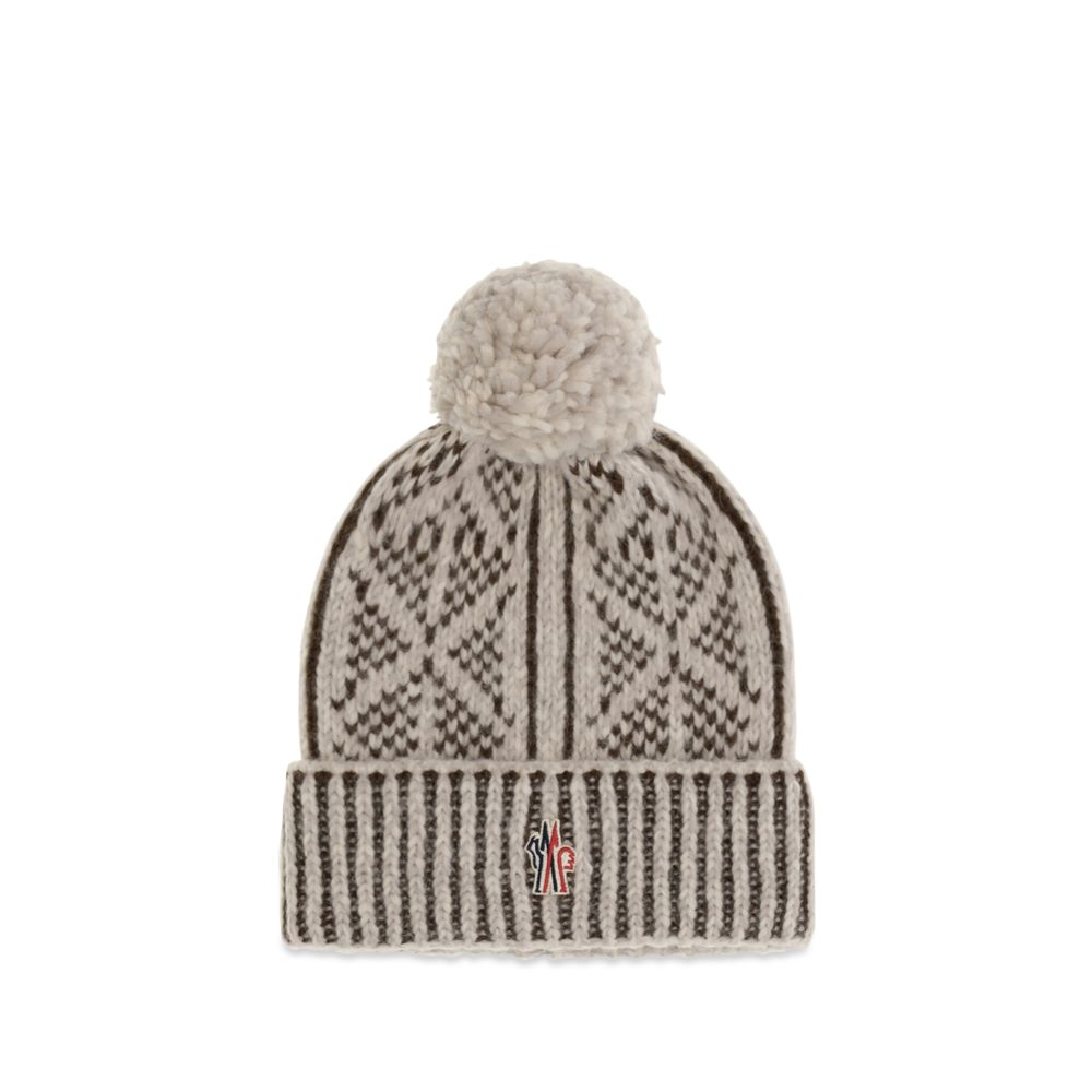 Moncler Grenoble Gray Alpaca Vicugna Pacos Beanie