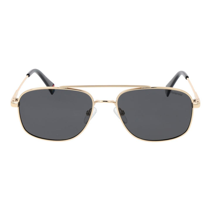 Polaroid Gold Metal Sunglasses