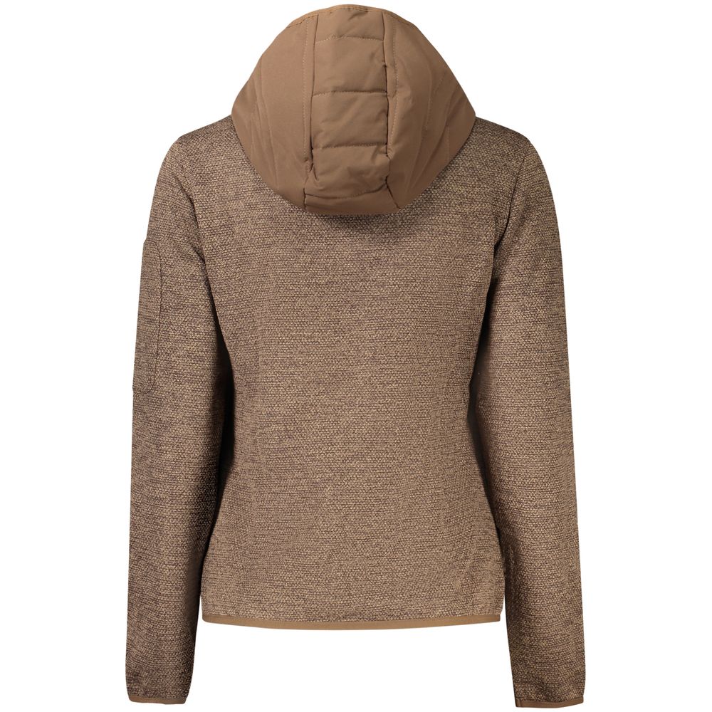 Norway 1963 Brown Polyester Women's Jacket with Hood