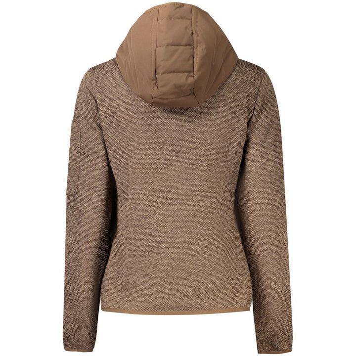 Norway 1963 Brown Polyester Women's Jacket with Hood