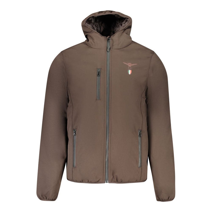 Accademia Militare Brown Polyester Shell Jacket