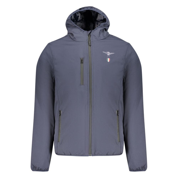 Accademia Militare Blue Polyester Shell Jacket