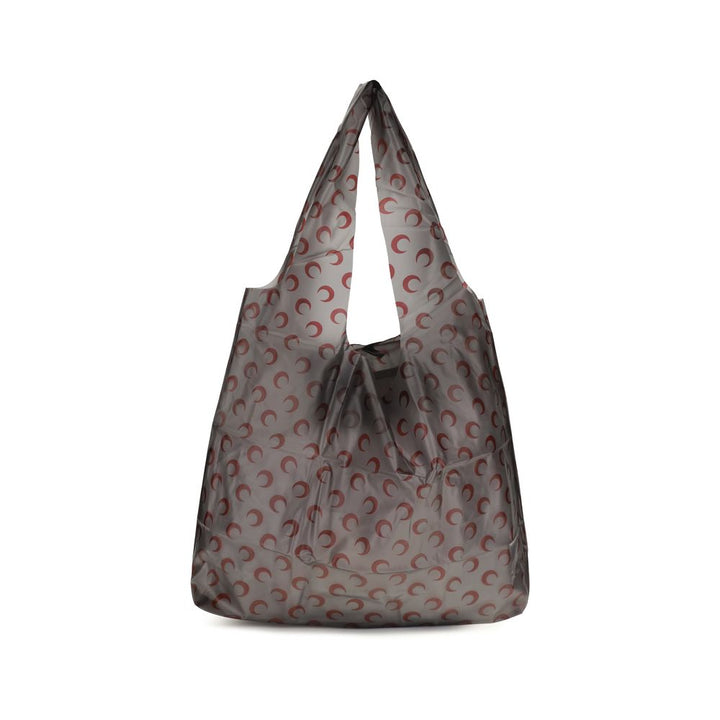 Marine Serre Black Polyurethane Shoulder Bag