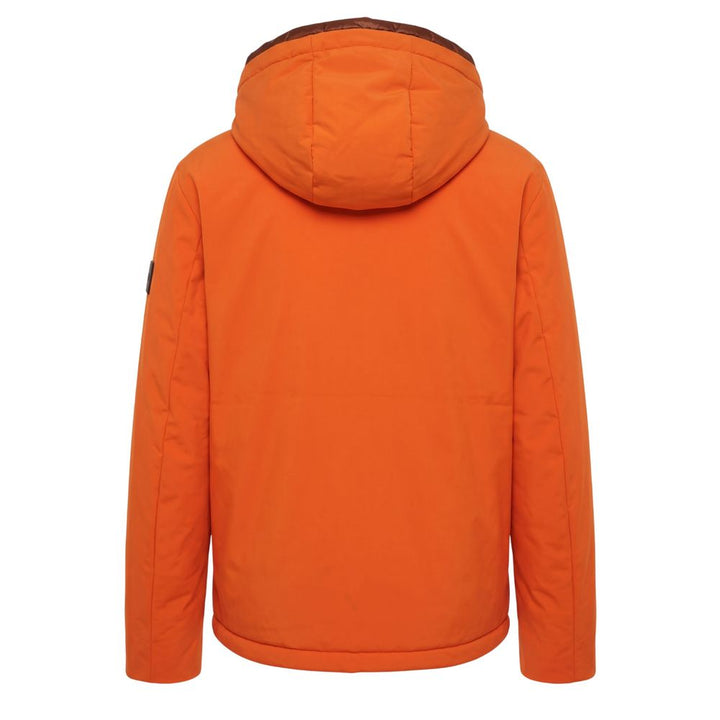 Baldinini Trend Orange Polyester Men Jacket