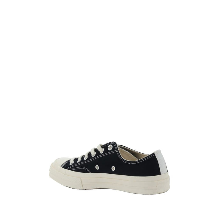 Comme Des Garçons Play x Converse Black Cotton Low Top Sneakers