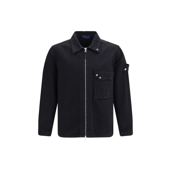 Stone Island Black Cotton Denim Jacket