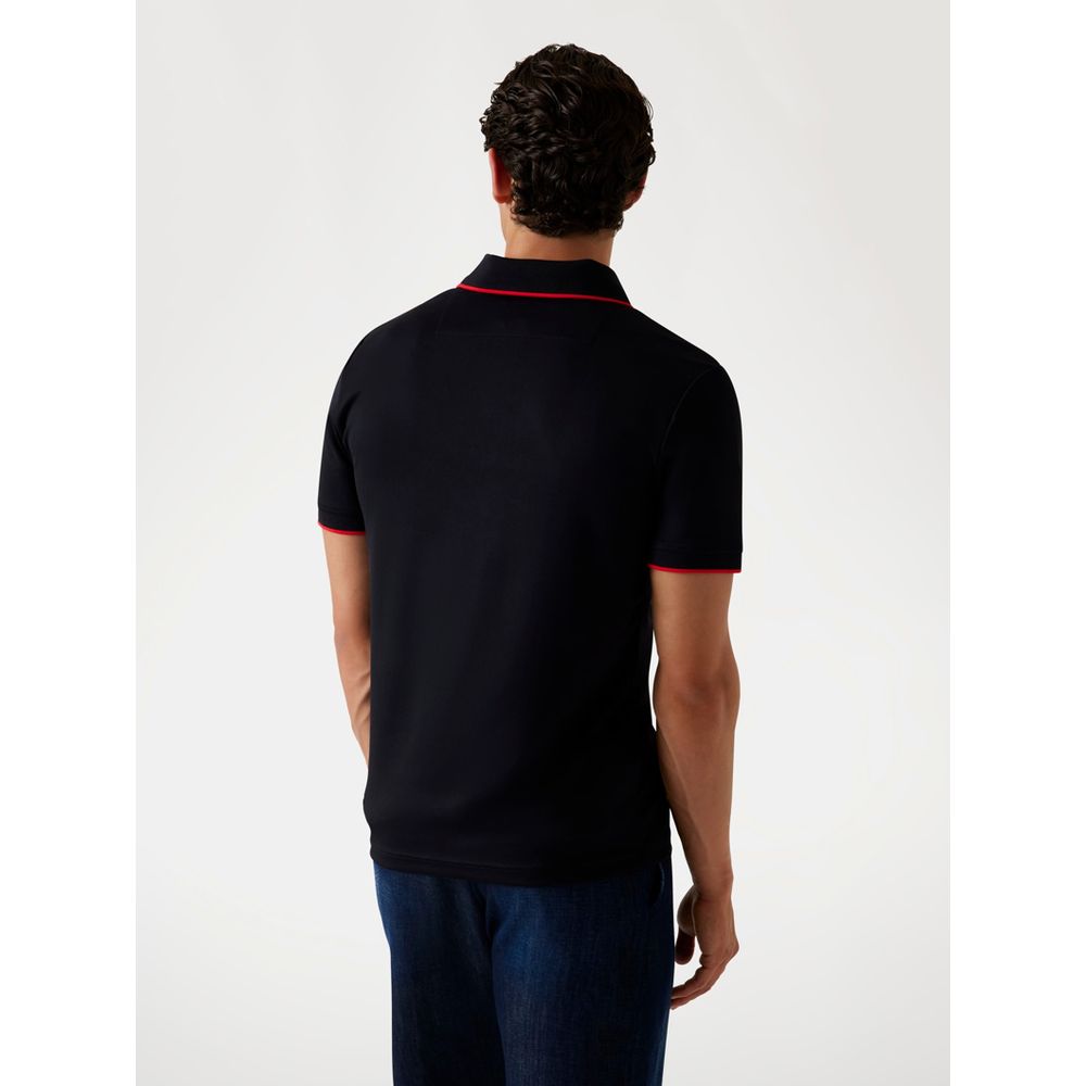 Guess Black Polyamide Polo Shirt