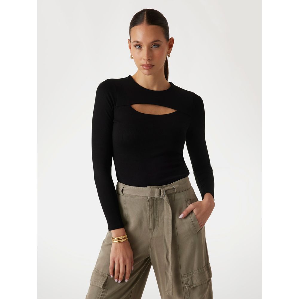 Guess Black Viscose Tank Tops