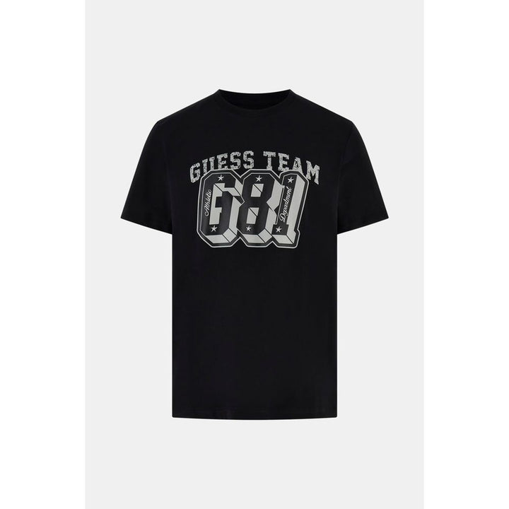 Guess Black Cotton T-Shirt