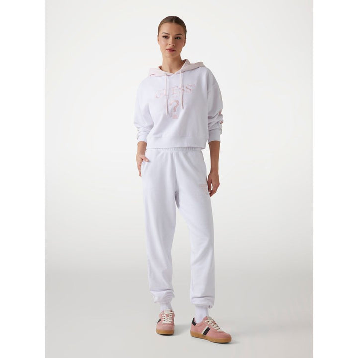 Guess White Cotton Sweatshirt
